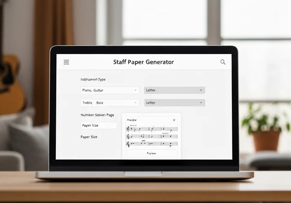 Online staff paper generator with customization options
