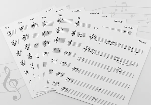Customizable blank staff paper templates for music students.